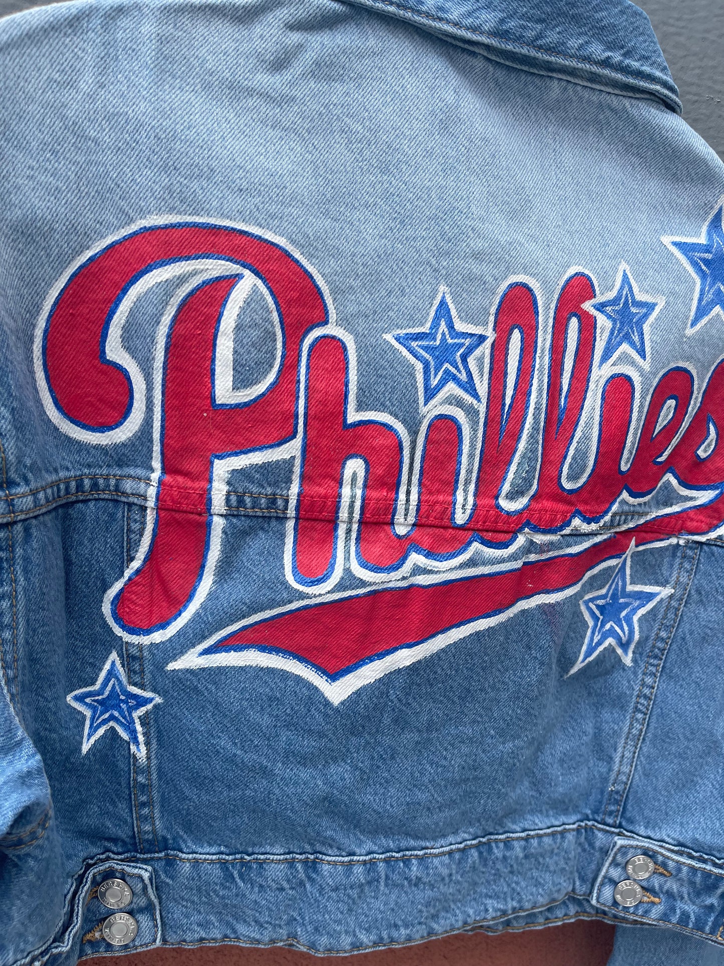Cropped Phillies jacket, size M