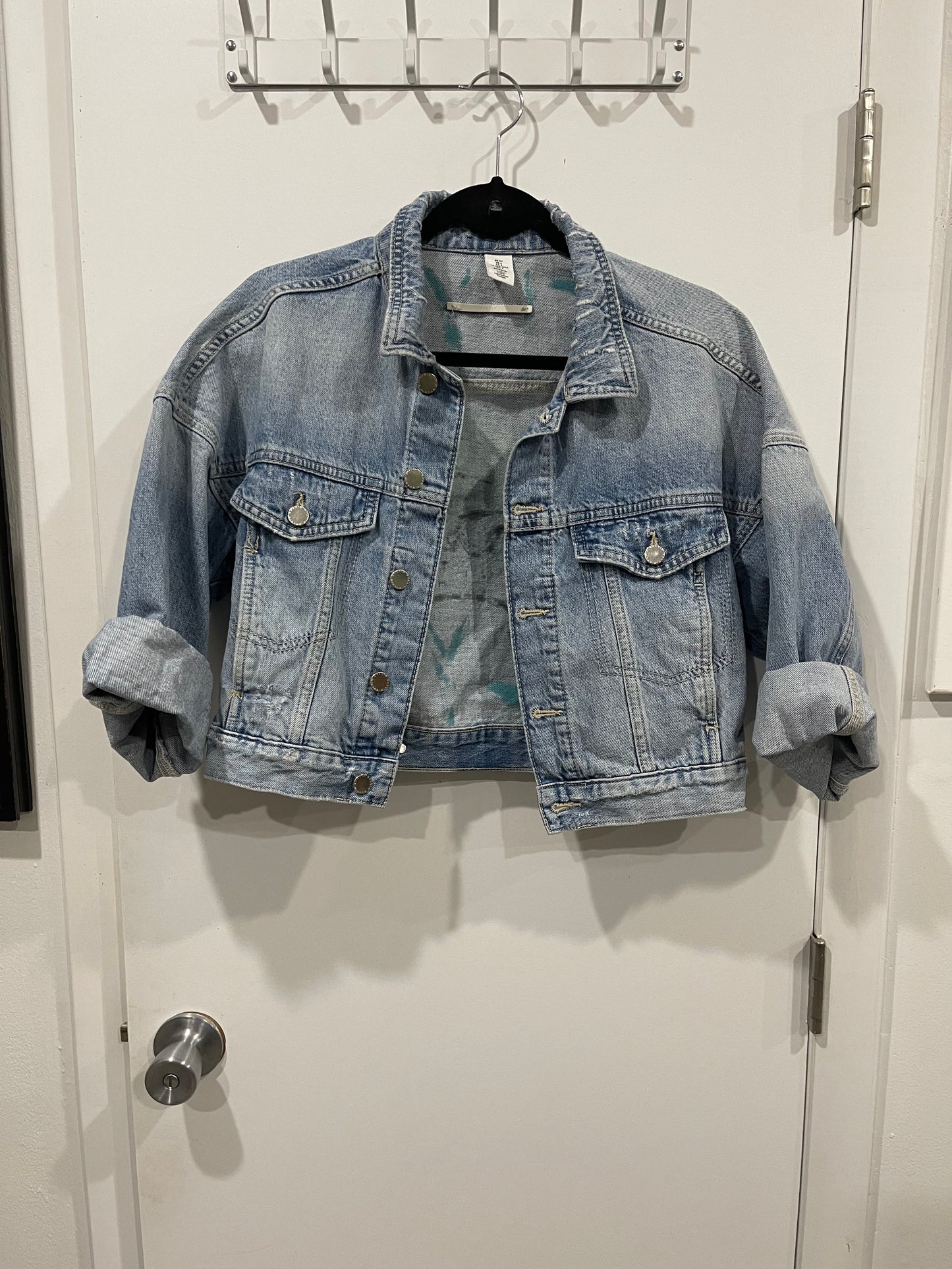 Cropped Eagles jacket, size S