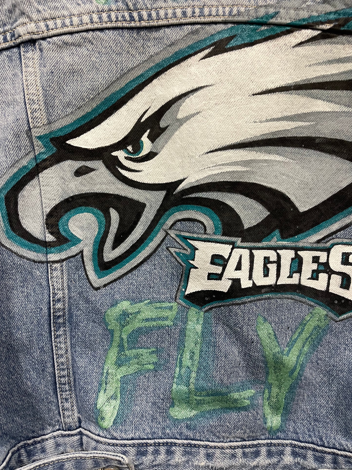 Cropped Eagles jacket, size S