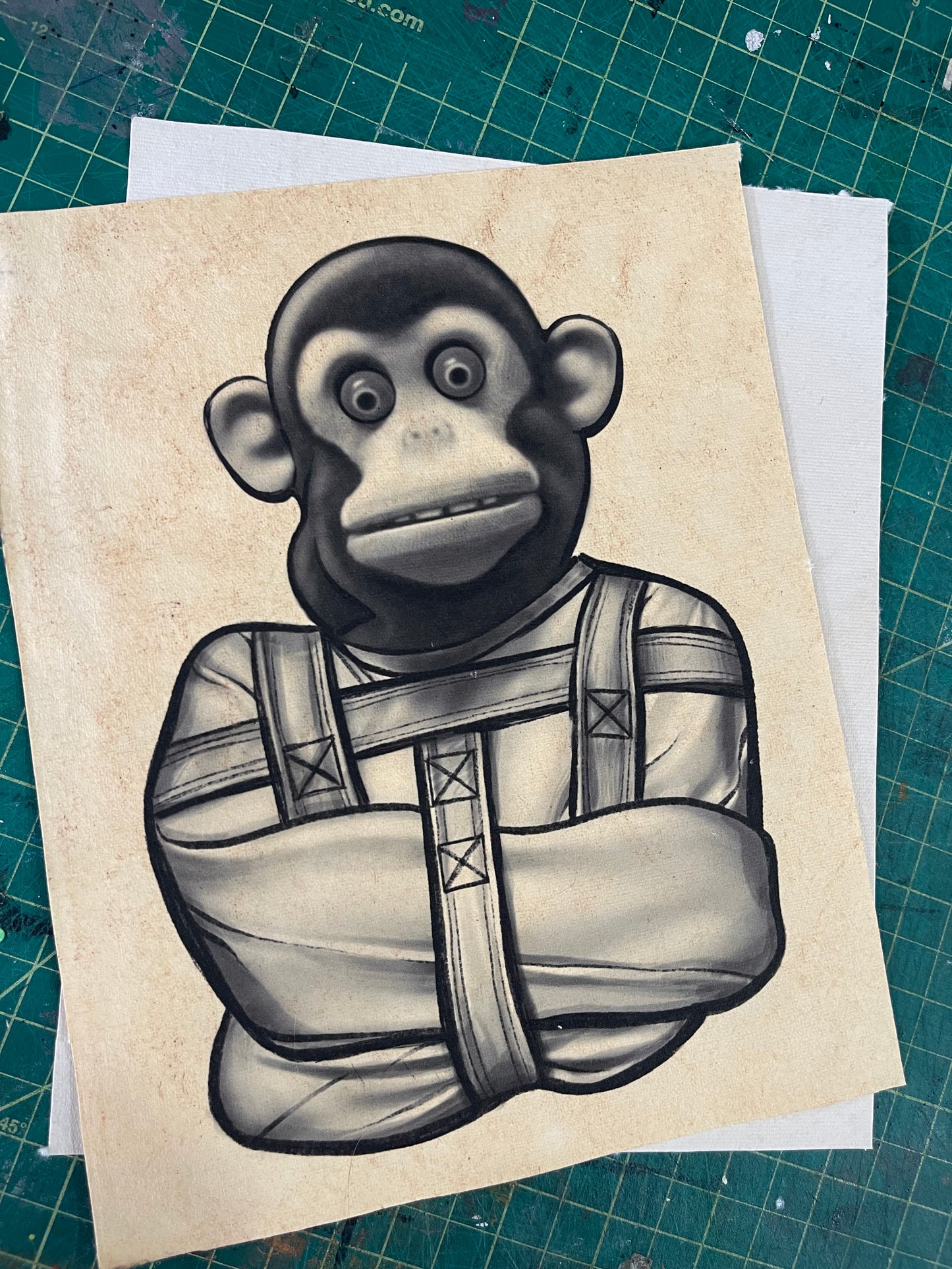 Crazy print, 8x10in