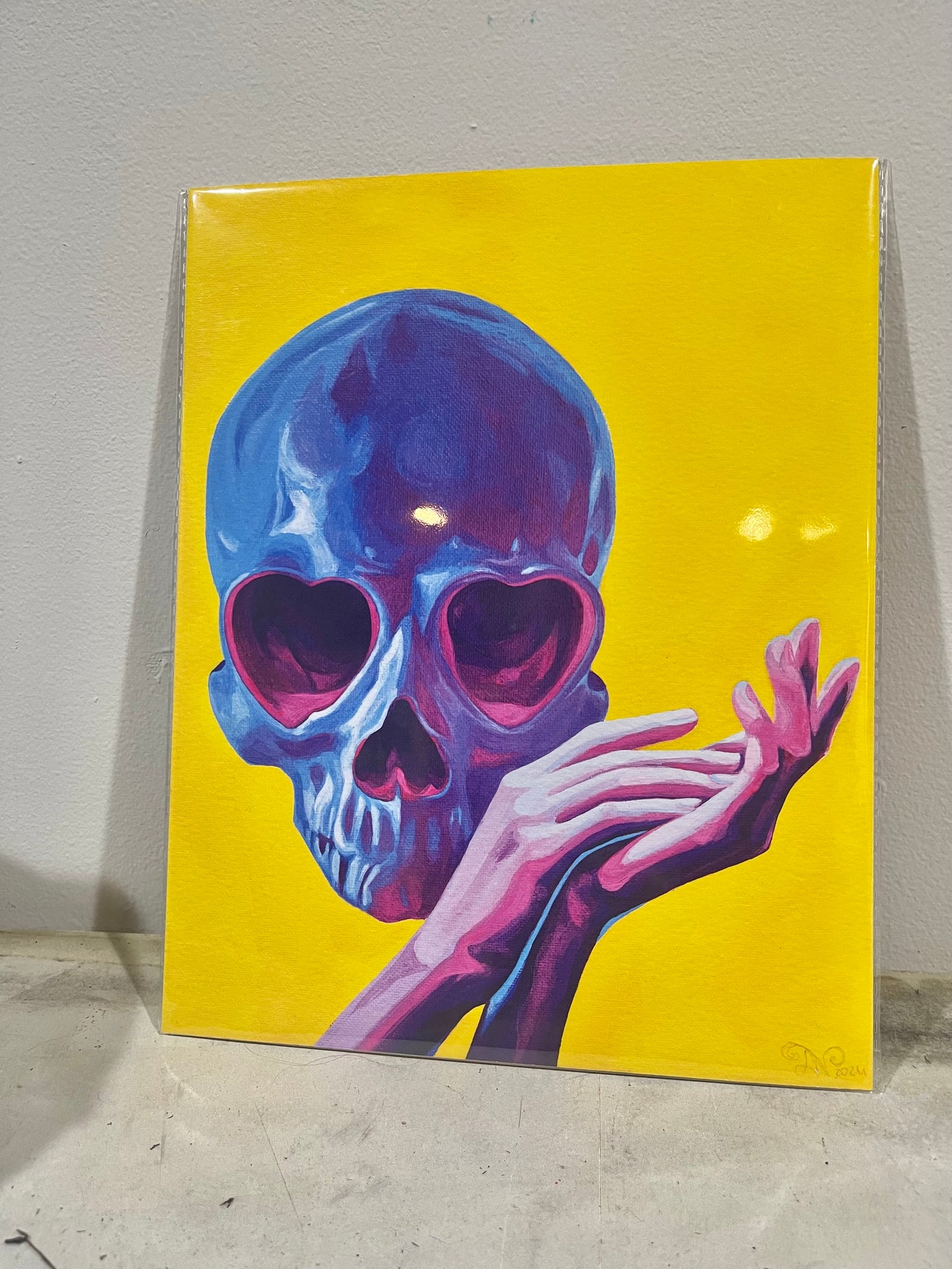 Skull print, 8x10in