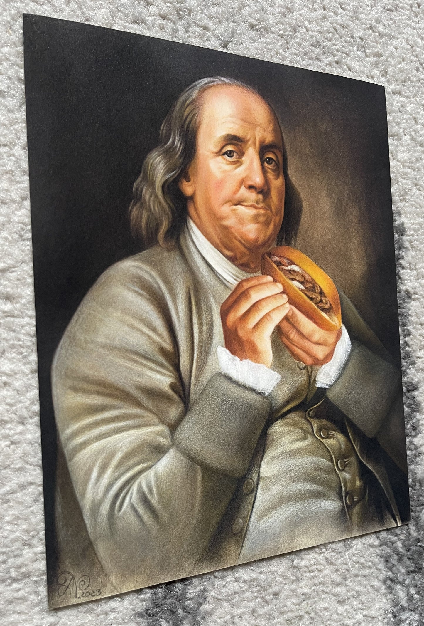 Franklin Cheesesteak print, 11x14in