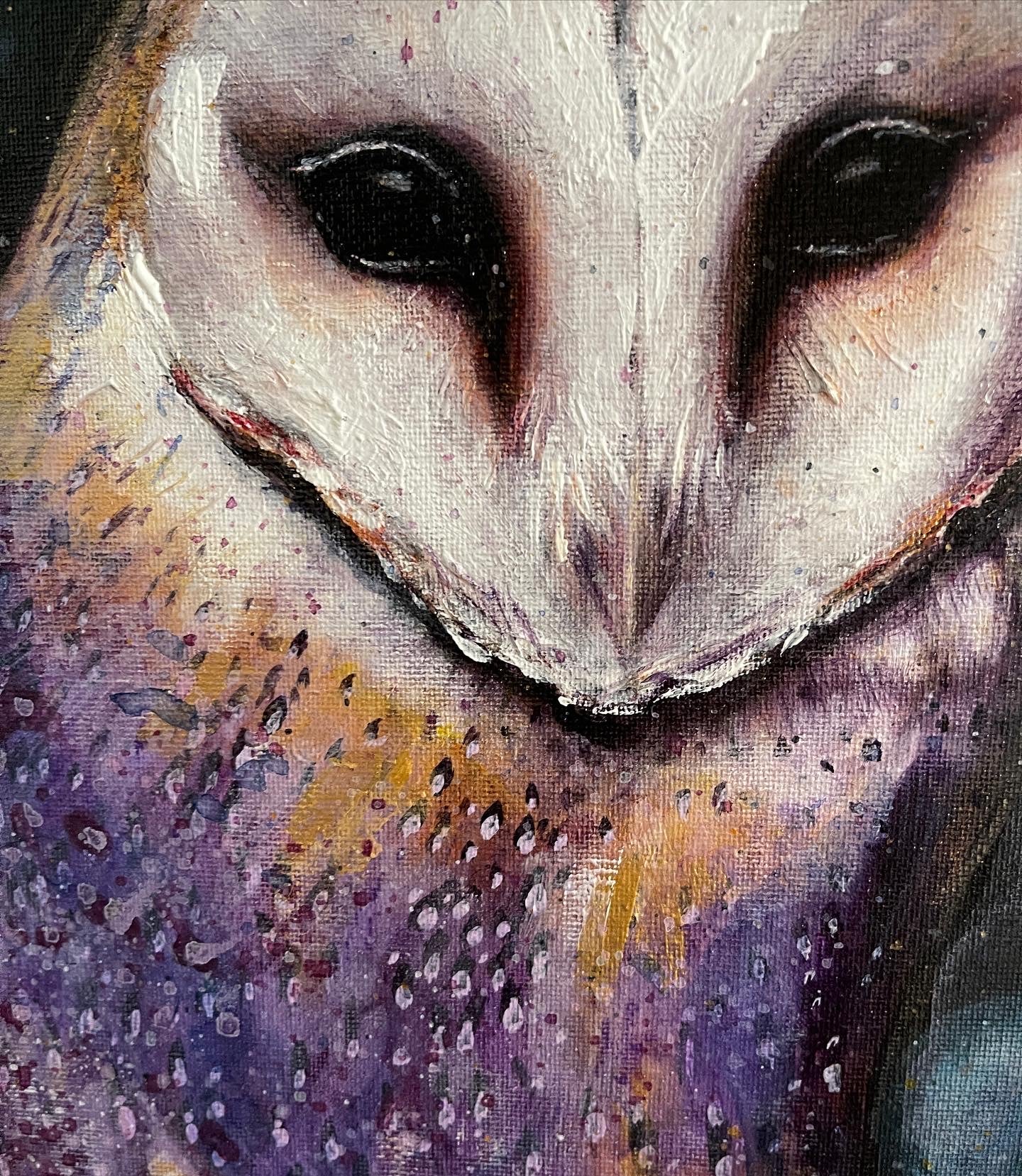 Owl, original painting, 16x20in