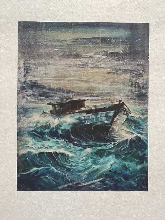 Ship print, 11x14in