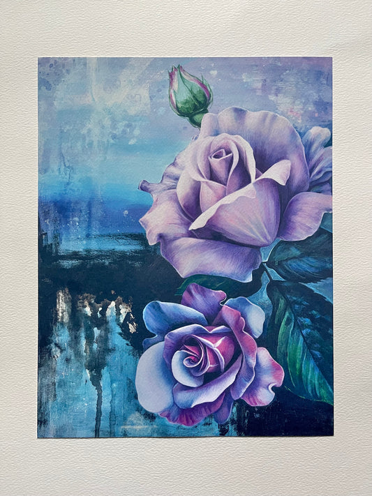 Roses print, 11x14in