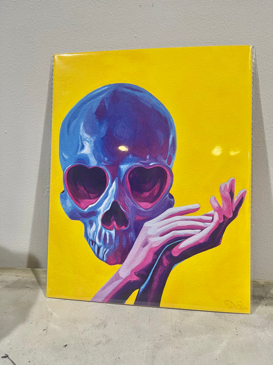 Skull print, 8x10in