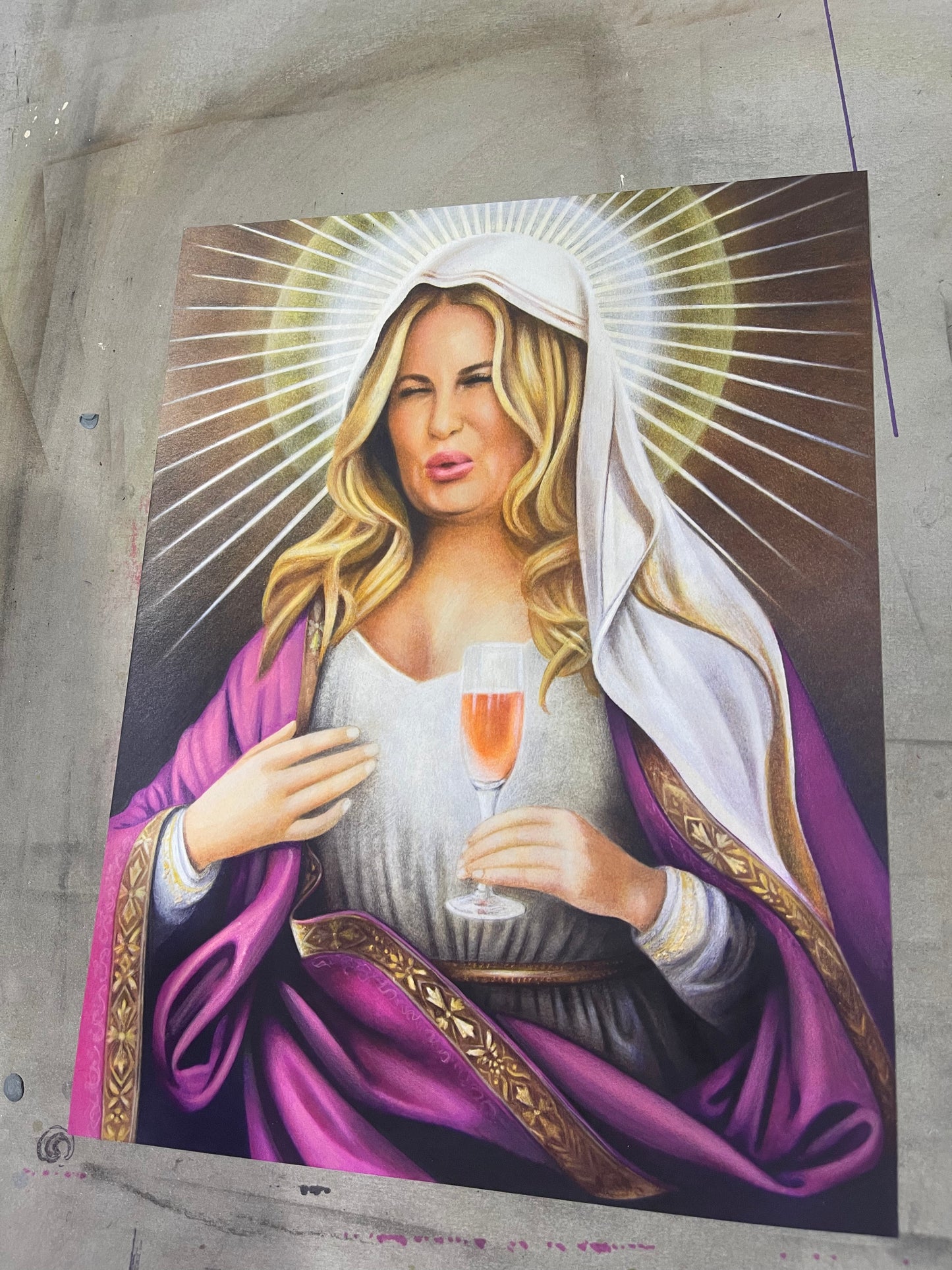 Saint Coolidge print, 8.5x11in