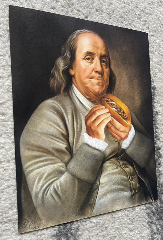 Franklin Cheesesteak print, 11x14in
