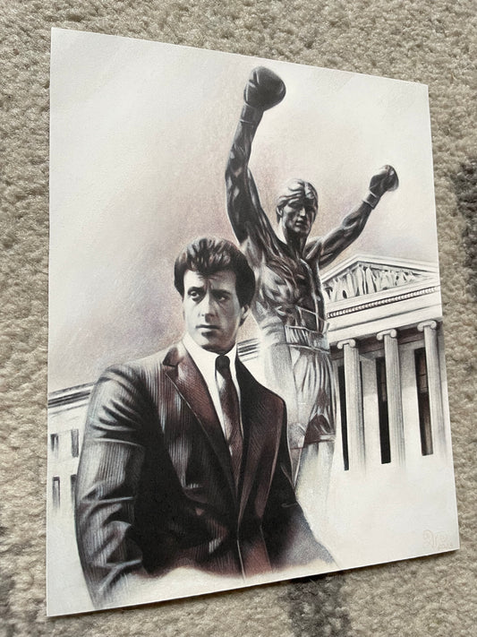 Rocky print, 8x10in