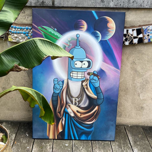 Bender, original painting, 24x36in